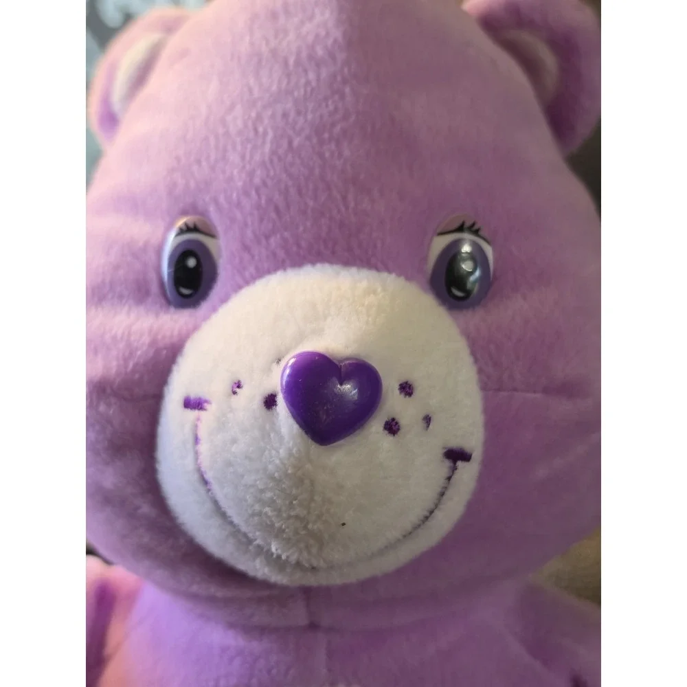 Nanco Care Bears Sitting Share Bear Stuff Toy Purple Lollipop Teddy 15